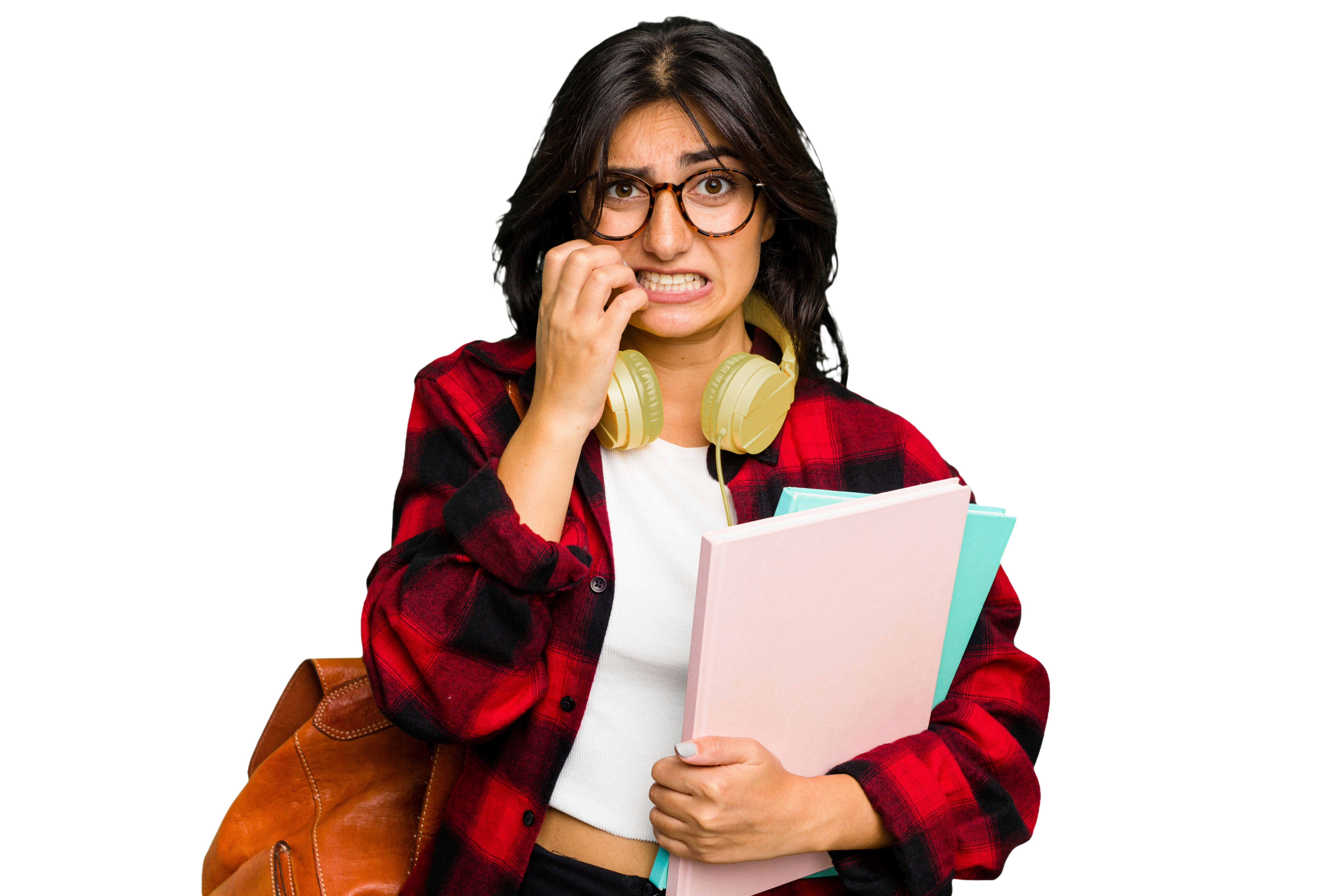 Student experiencing stress and anxiety